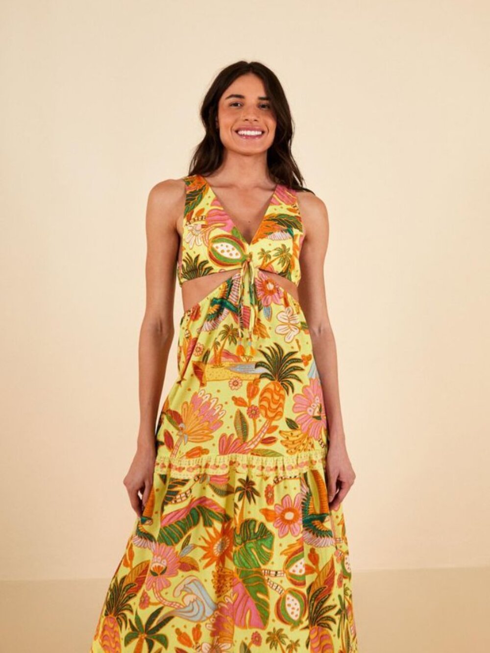 FARM Rio Tapestry Maxi Dress sz M NWT (Brazil line exclusive!)